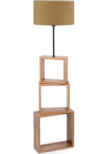 A&g Kare Hareketli Raflı Lambader Kumaş Başlık Çok Renkli