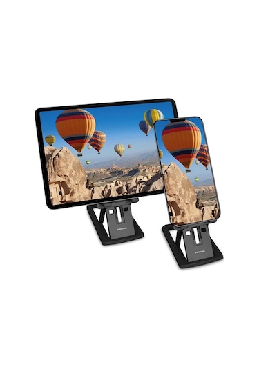 Polosmart Masaüstü Ayarlanabilir Telefon Tablet Tutucu Stand Siya