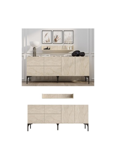 Decormet Stella Konsol Travertine Diğer