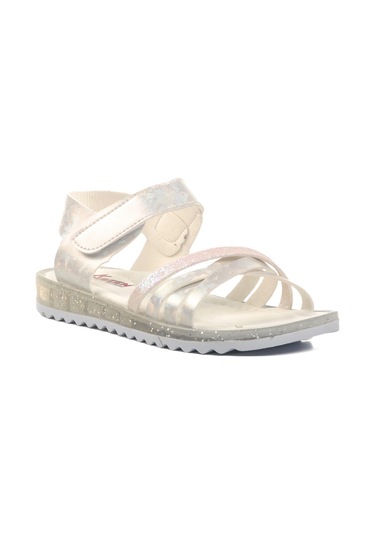 Aspor Beyaz Simli Çocuk Düz Sandalet Çok Renkli