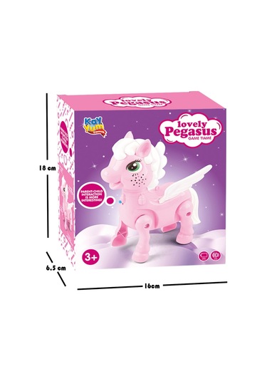 Işıklı Sesli Pilli Yürüyen Unicorn Pony At - Pembe