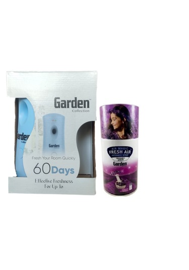 Garden Oda Kokusu Freshmatik, Otomatik Sprey Makine + Lavanta Yedek Sprey 260 Ml Air Freshener + Otomatik Sprey Yedeği Oda Spreyi Lavanta 260 Ml X 3 Adet Lavanta