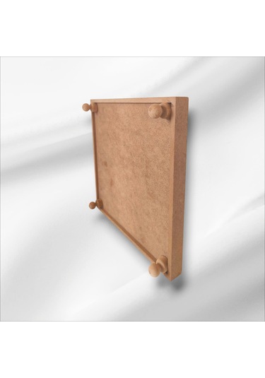 Ahşap-boyanabilir-ayaklı-kare Sunumluk