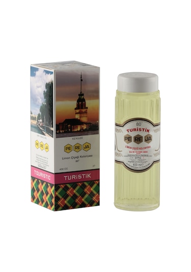Pereja 80 Derece Turistik Limon Çiçeği Kolonyası Cam Şişe 400 ML