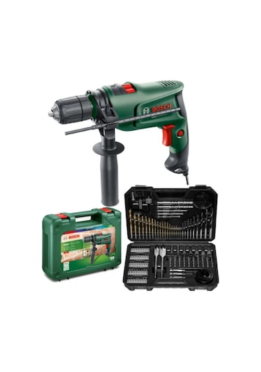 Bosch EasyImpact 600 13 MM Darbeli Matkap + 103 Parça Matkap Ucu Vidalama Ucu Lokma Ucu Seti + Sırt Çantası