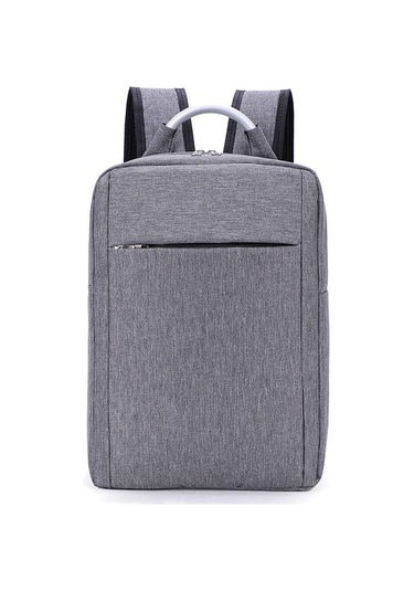Gri 15 İnç Laptop Çantası Oxford Kumaş Bilgisayar Çantası İş Laptop Çantası Bilgisayar Sırt Çantası