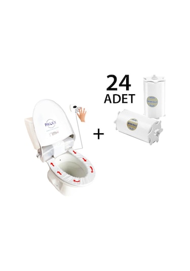 Palex Sensörlü Hijyenik Klozet Kapağı + 24 Adet Yedek Rulo