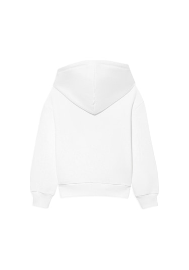 Mavi - Mavi Logo Baskılı Beyaz Kapüşonlu Sweatshirt 6610110-70057
