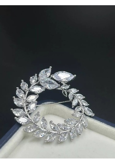 Scarlet Msk Broş Çiçek 211967899 Gri