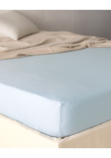 Madame Coco Belle King Size Lastikli Bambu Çarşaf - Mavi Blue Mavi