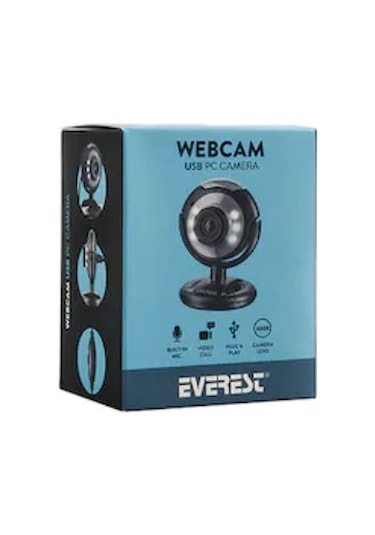 Everest SC-824 300K Usb Mikrofonlu Görüş Ledli Webcam