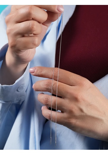 Lucente 925 Ayar Gümüş Uzun Mono Küp 437791132 Gümüş