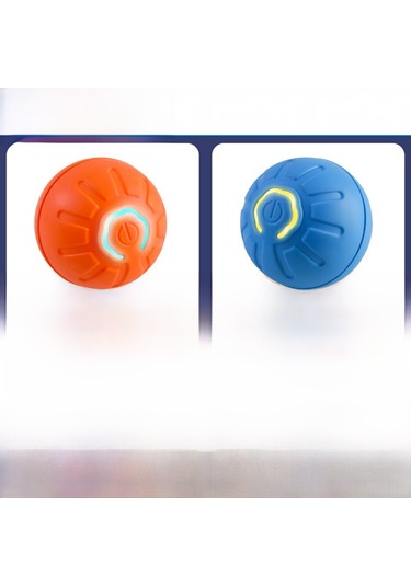 Hangfox Köpek Oyuncakları Dayanıklı Kauçuk Top: Otomatik Kendini Eğlendirici, İç/dış Mekan Kullanıma Uygun, Alçak Ağırlık, Sinematiği Ve Rahatlama Saglar Mavi