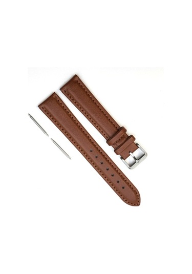 Av.Açık Kahve (Pu) Deri Saat Kordonu Kayışı 18 Mm