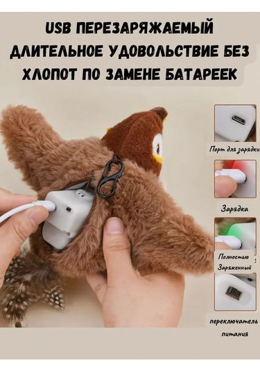 Kediler İçin Etkileşimli Oyuncak 'kuş' 321860329