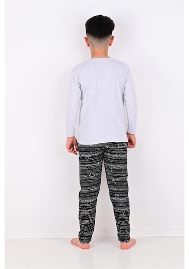 Vitmo Erkek Çocuk Pijama Takımı Moon Uzun Kollu Pamuklu