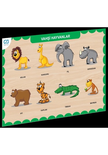 Caahs-3213 Ca Games Ahşap Vahşi Hayvanlar Bul-tak