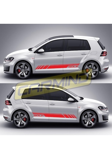 Volkswagen Golf 7 Yan Şerit Sticker 2013-2017