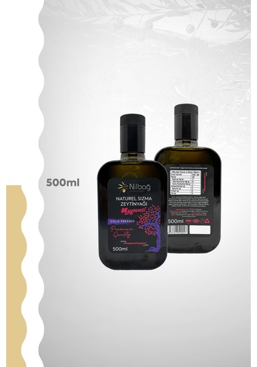 Nilbağ Zeytinyağları Ayvalık Natural Sızma Zeytinyağı Meyvemsi Moresca 500 ML