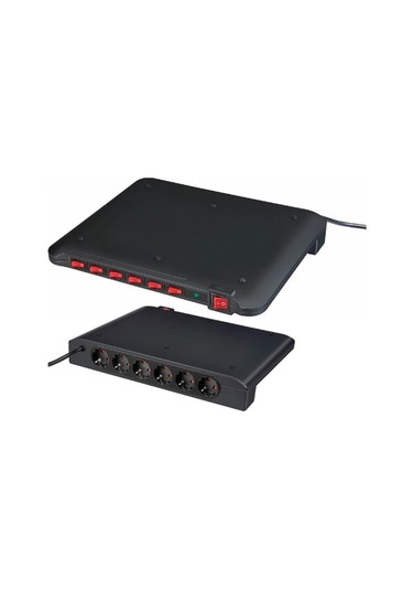 Eco-line Comfort Güvenlik Anahtarlı 6'lı Uzatma Priz 12