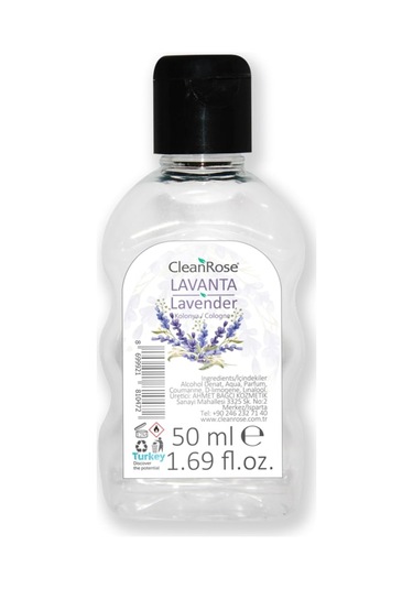 Clean Rose Lavanta Kolonyası Pet Şişe 50 ML