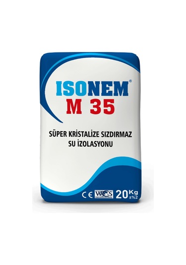 Isonem M35 Süper Kristalize Sızdırmaz Sıvı Yalıtım Malzemesi 20 Kg