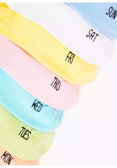 Funday Çocuk Kısa Çorap Seti 7 Çift 242906930 Açık Pembe