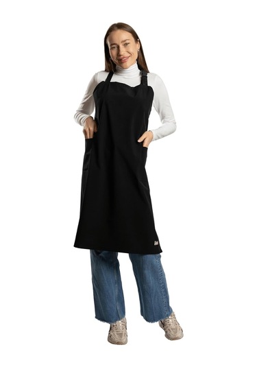 Çift Renkli Önlük, 2'li Paket, Su Ve Toza Dayanıklı, Önlük Siyah/siyah, Diğer