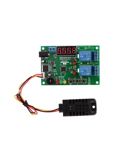 Dc 5V-24V Dijital Akıllı Sıcaklık ve Nem Kontrol Termostat Modülü