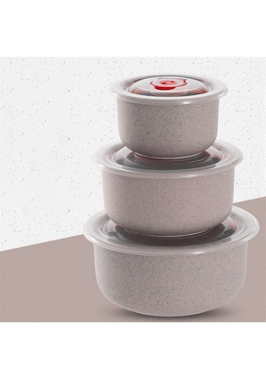 Xurunkeji Bento Kutusu Buğday Samanı Öğle Yemeği Kutusu Kapaklı Çevre Dostu Salata Kasesi Mikrodalgada Kullanılabilir Gıda Saklama Kabı Krem Beyaz Kremsi Beyaz