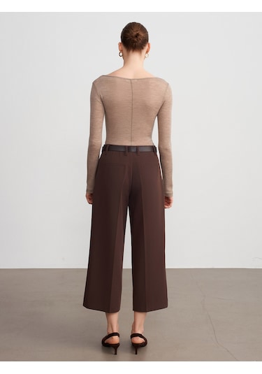Dilvin 72640 Düz Paça Pantolon-kahve Kahve