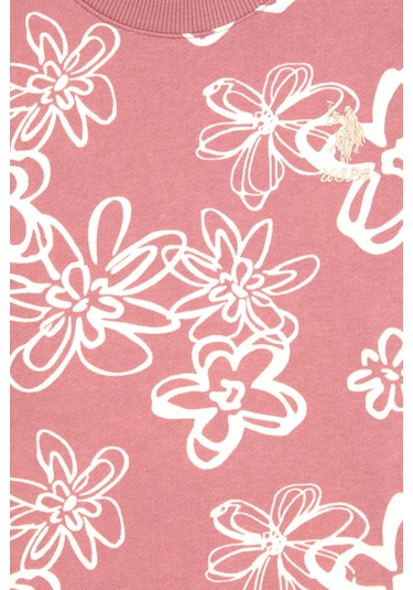 U.s. Polo Assn. Kız Çocuk Orkide Sweatshirt 50317957-vr221 Orkide