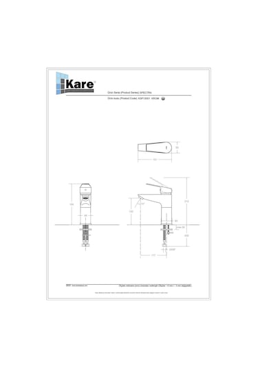Kare Spectra Mix Lavabo Bataryası 153