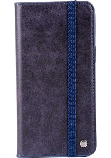 İphone Uyumlu 13 Uyumlu Csk Zore Hakiki Deri Multi Cüzdan Kılıf-lacivert