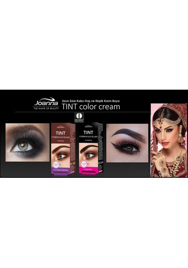 Joanna Kaş ve Kirpik Boyası 3.0 Dark Brown 12'li