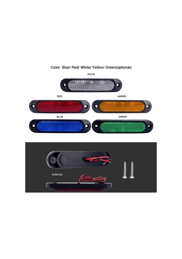 Jeehugo Tır Rovası 27led Yan İşığı 10-30v Abs+pc Ip67 Su Geçirmez Uyarı Lambası Beyaz