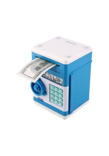 Mobgift Atm Şifreli Kasa Kumbara Mavi