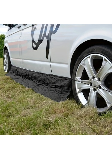 Willowhaven Siyah 1 Takım Polyester Karavan Branda Eteği Ve Rüzgarlık, T5 T6 Vw