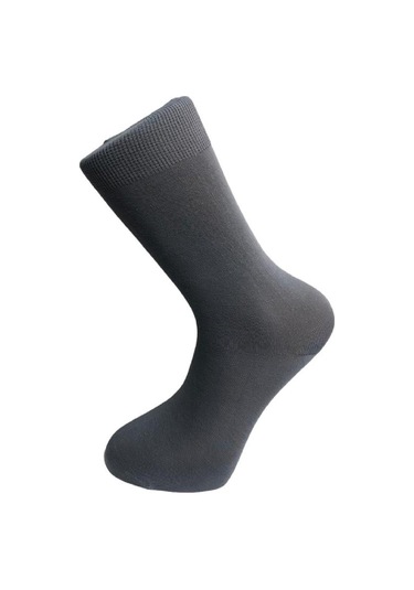 ERKEK DİKİŞSİZ PAMUK ÇORAP-GRİ Gri