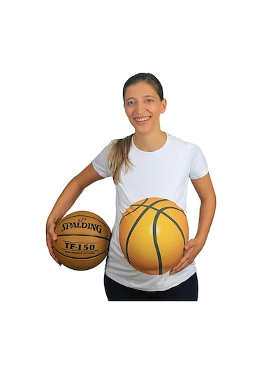 Mummy's Baby Hamile Tişört Basket Beyaz 7785