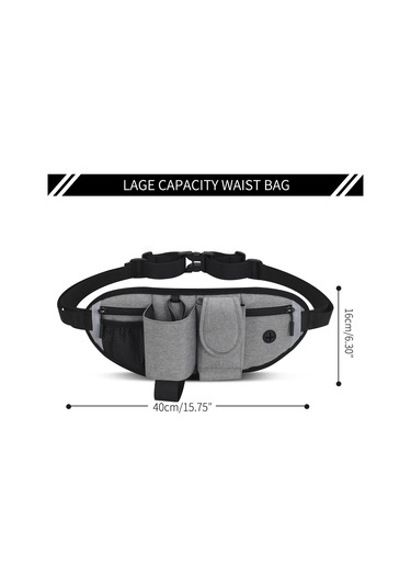 Konesam Mavi Outdoor Spor Çantası - Yürüyüş, Koşu, Fitness Ve Köpek Turları İçin Tasarlanmış Bel Çantası Köpek İpi Dahil Değil Mavi