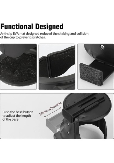 Araba Bardak Tutucu Araba Havalandırma Bardak Tutucu Araba İçecek Tutucu Ayarlanabilir Hava Menfezi Bardak Tutucu Siyah Ca