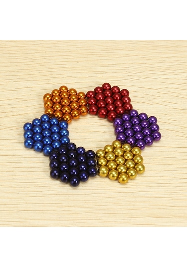 Renkli 216 Adet Mıknatıs Neocube Mıknatıs 5 Mm Neodyum