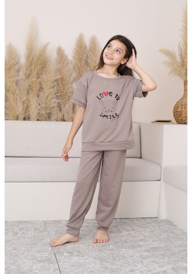 Sleeproom Iki Iplik Yazlik Çocuk Garson Gez Beden Eşofman Giyim Taş