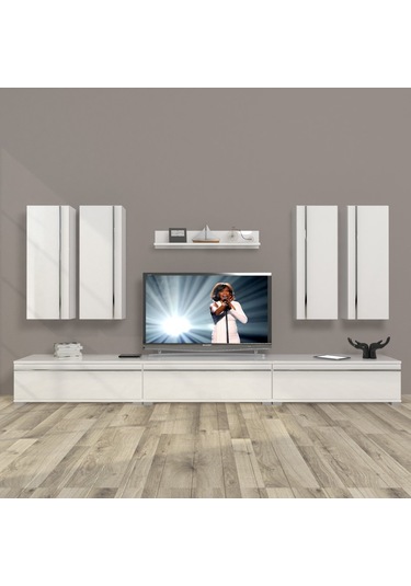 Decoraktiv Eko 8d Mdf Tv Ünitesi Tv Sehpası Beyaz