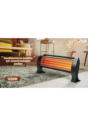 Yui QH-1200 Quartz Elektrikli Isıtıcı