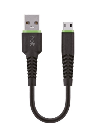 Helt HT-DC12 Micro Usb Data Kablo 20 CM Siyah