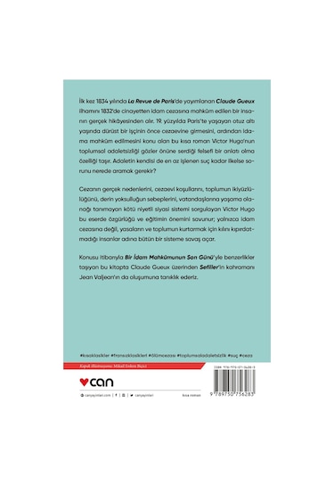 Claude Gueux - Victor Hugo - Can Yayınları