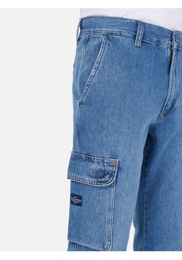 Colins 162 Blair Kargo Kesim Orta Bel Düz Paça Mavi Erkek Pantolon Cl1068707 001 Colins 162 Blair Kargo Kesim Orta Bel Düz Paça Mavi Erkek Pantolon Cl1068707 001