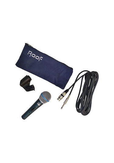 Roof R-101 Kablolu Dinamik El Mikrofonu - 6.3 Mm Jaklı